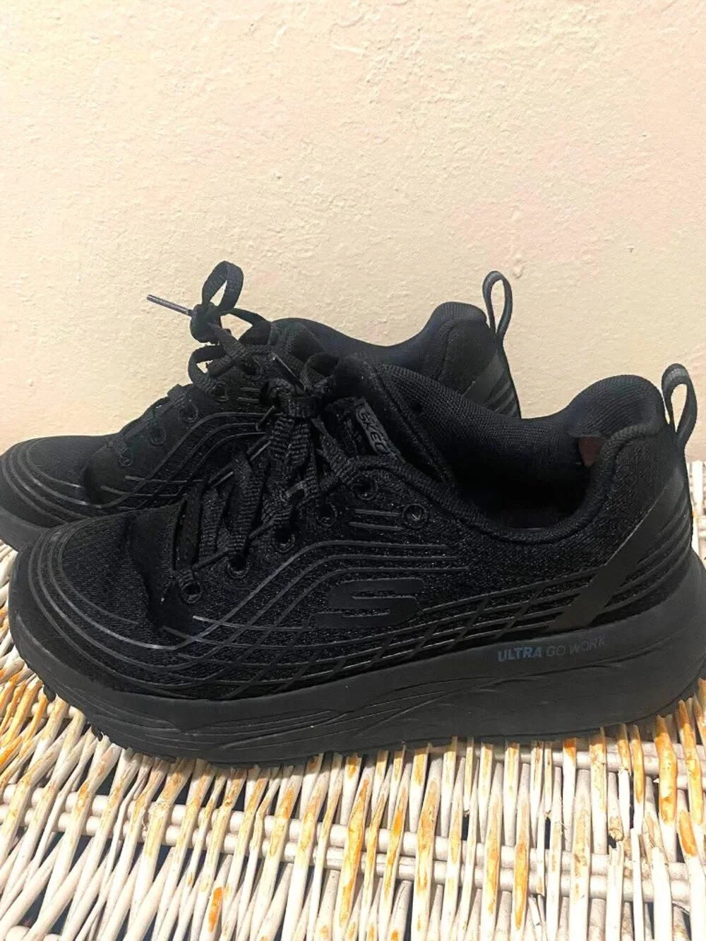 WOMEN'S SKECHERS WORK ELITE SLIP RESISTANT SHOES 7